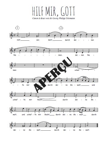 Georg Philipp Telemann - Hilf mir, Gott